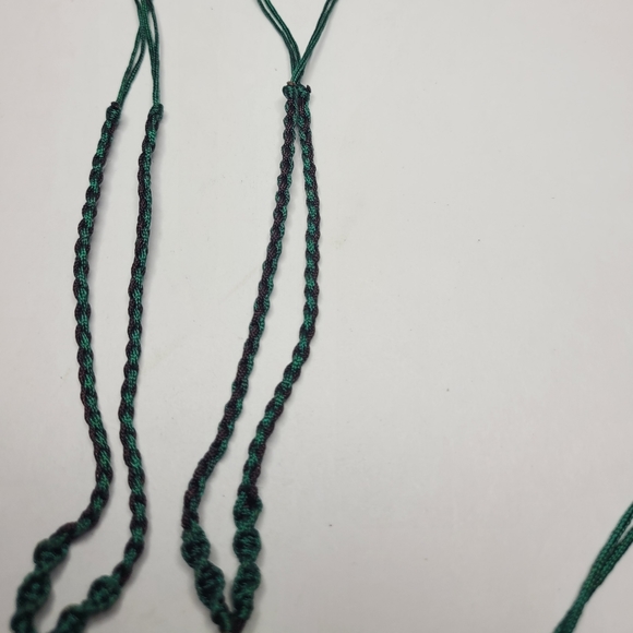 Necklace green or black thread jadeite carved stone year of the dog new - Picture 5 of 13